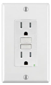 Decora 15 Amp Tamper-Resistant  GFCI Receptacle/Outlet