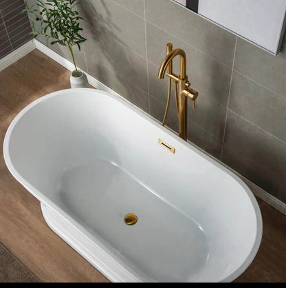 Woodbridge Freestanding Bath Faucet with Hand shower 43.88”- Gold
