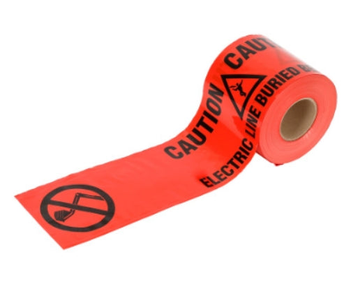 Commercial Electric Red Caution Tape