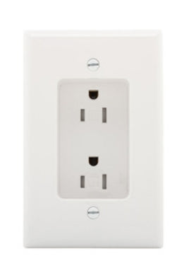 RECESSED 15AMP RECEPTICAL