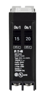 EATON DNPL1520 DUPLEX PLUG-IN BKR 1-1P 15