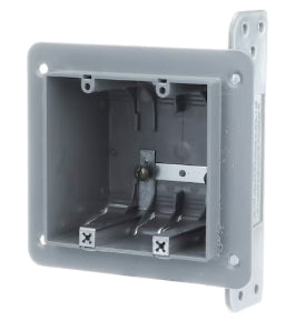 2 GANG PLASTIC DEVICE BOX  NON GASKET